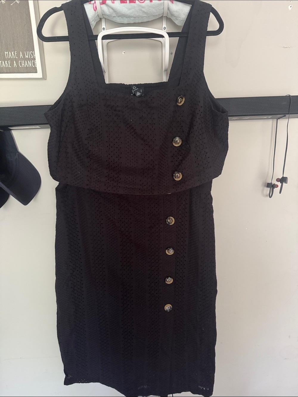 Eloquii Black Sleeveless Eyelet Two piece set (top-14, bottom-16)